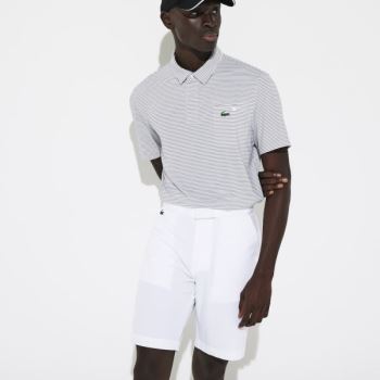 Lacoste SPORT Breathable Stretch Golf Bermudas - Kraťasy Pánské Bílé | CZ-9hAcP8